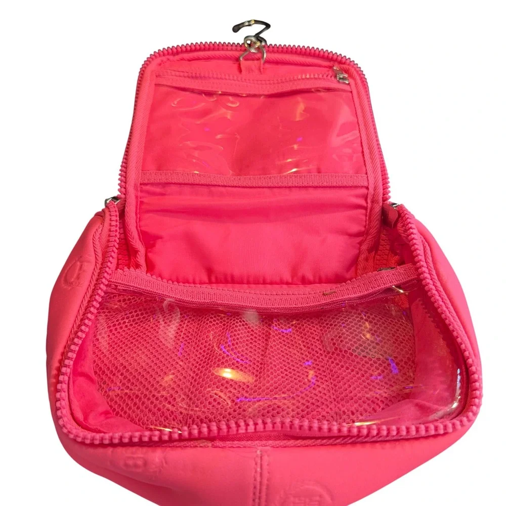 Victorias‎ Secret Pink Hanging Travel Toiletry Bag Hot Pink Makeup Cosmetic Case